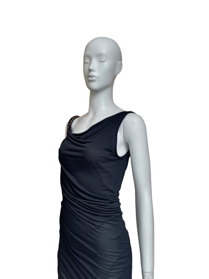 Robe Jean-Paul Gaultier asymétrique en mesh