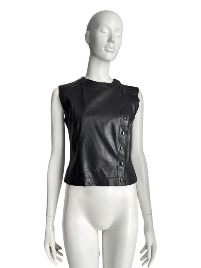 Top Kyuso en cuir