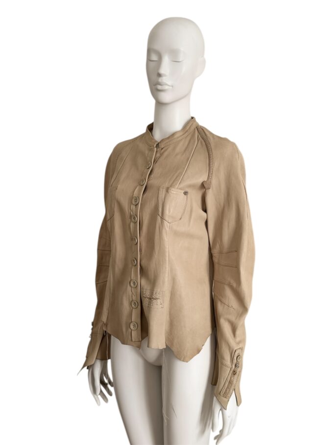 Veste Marithé François Girbaud en cuir