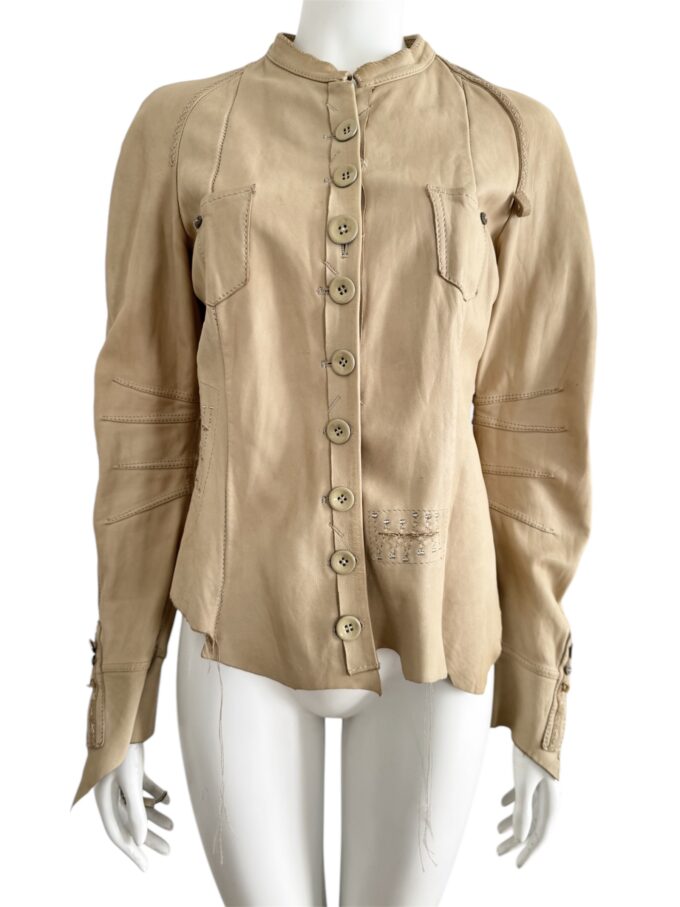 Veste Marithé François Girbaud en cuir