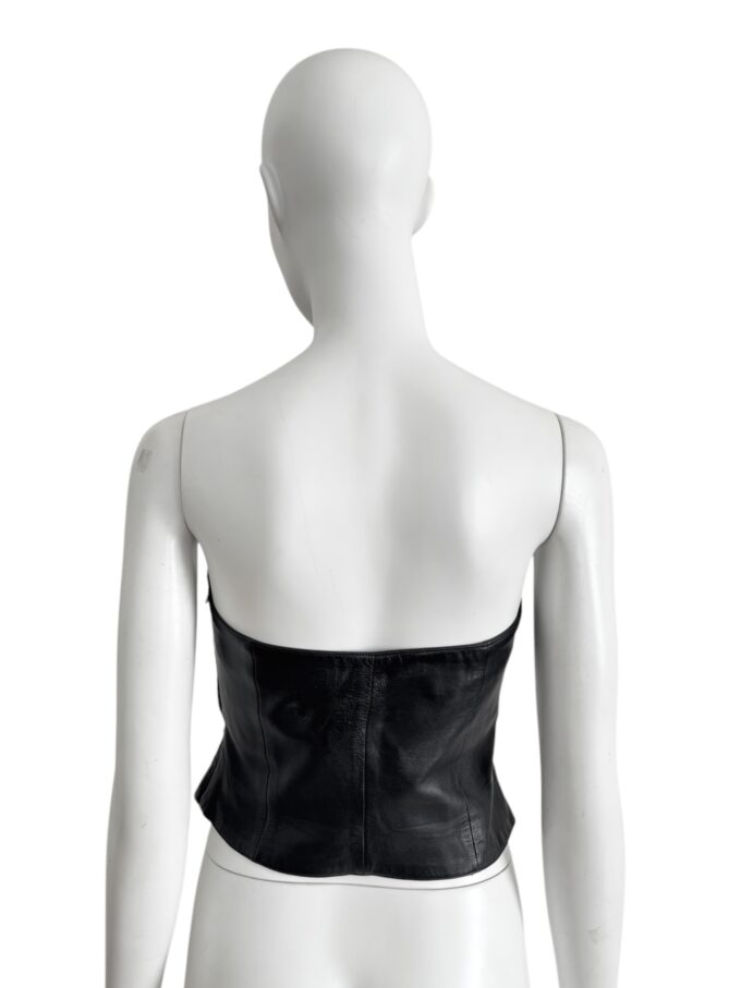 Bustier en cuir d’agneau