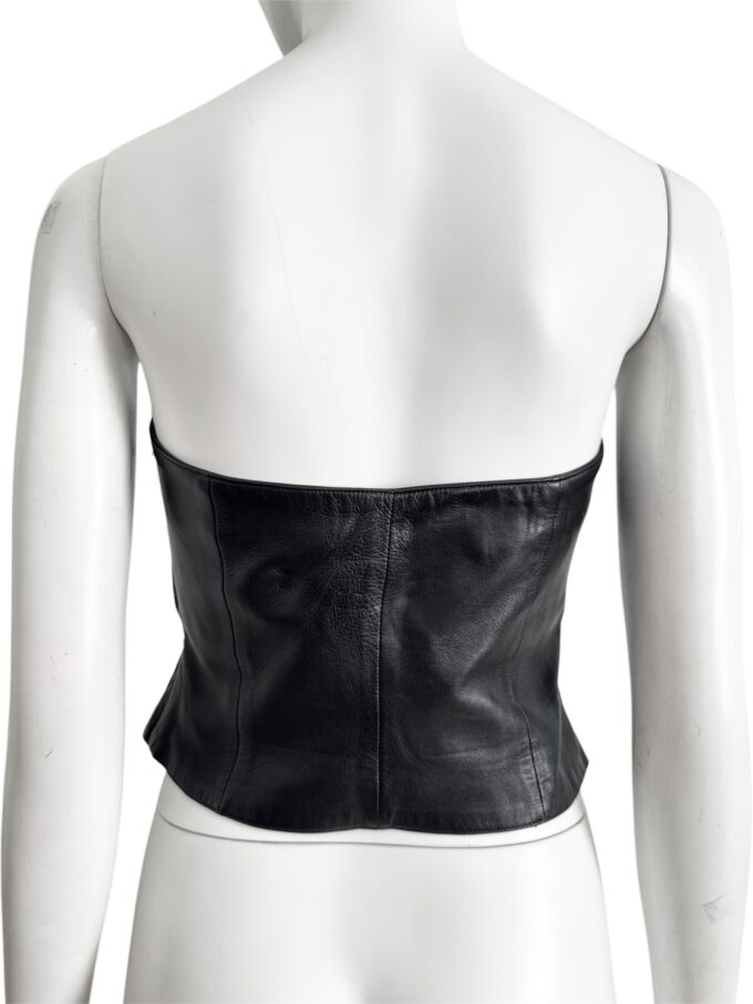 Bustier en cuir d’agneau