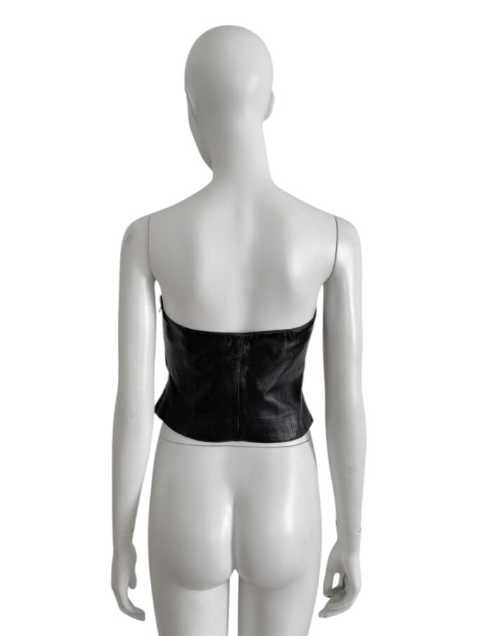 Bustier en cuir d’agneau