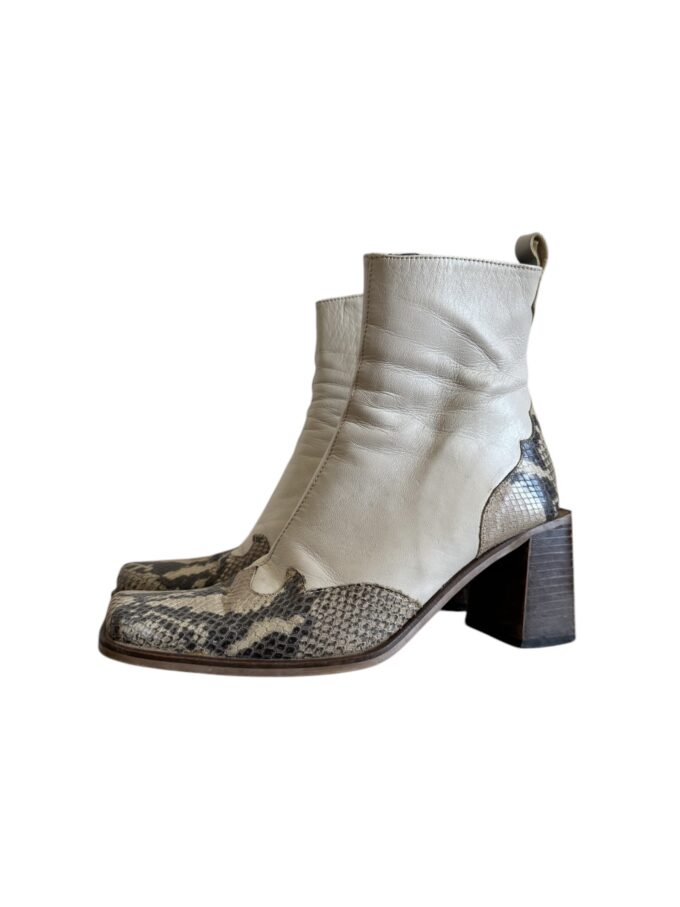 Bottines en cuir