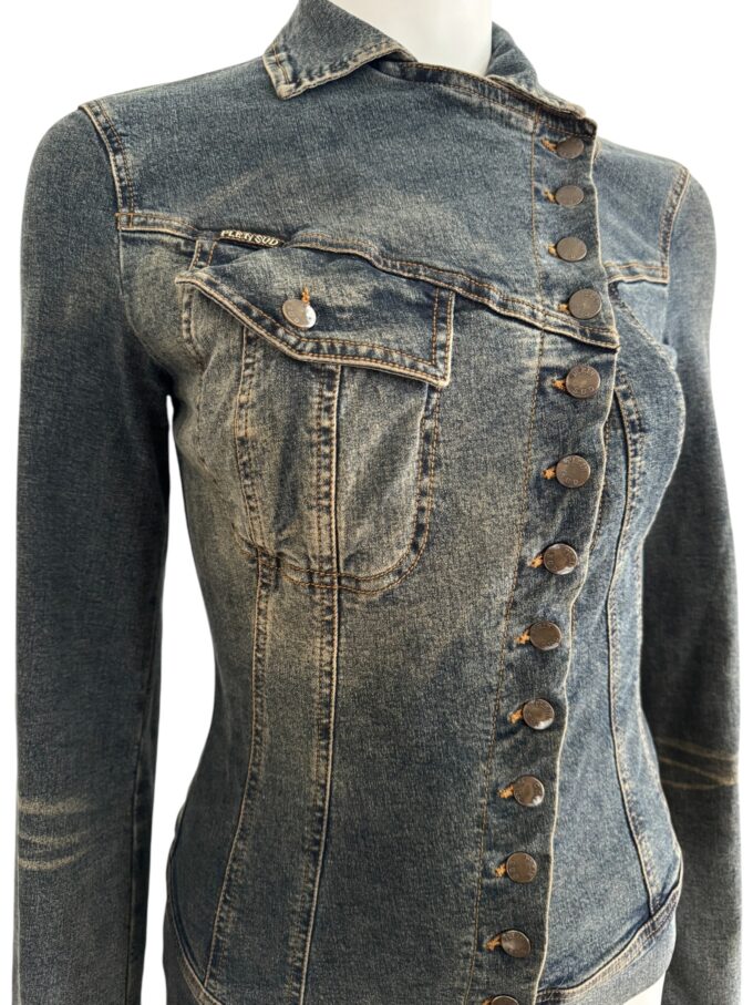 Veste Plein Sud asymétrique en denim